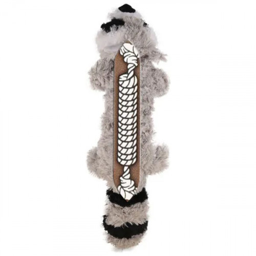 Игрушка мягкая - KONG Toy Knots  енот с узелками, серый M, L