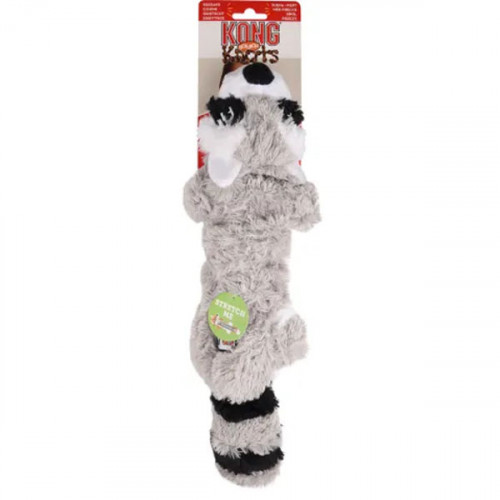 Игрушка мягкая - KONG Toy Knots  енот с узелками, серый M, L