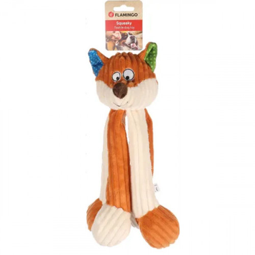 Игрушка мягкая Kareau Fox, лиса, светло-коричневая (31см) 