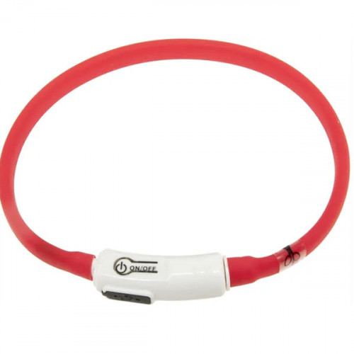 ОШЕЙНИК С 3 УРОВНЯМИ СВЕТА, красный цвет (20-35 см)