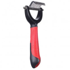 Гребень для распутывания шерсти премиум-класса, красный 