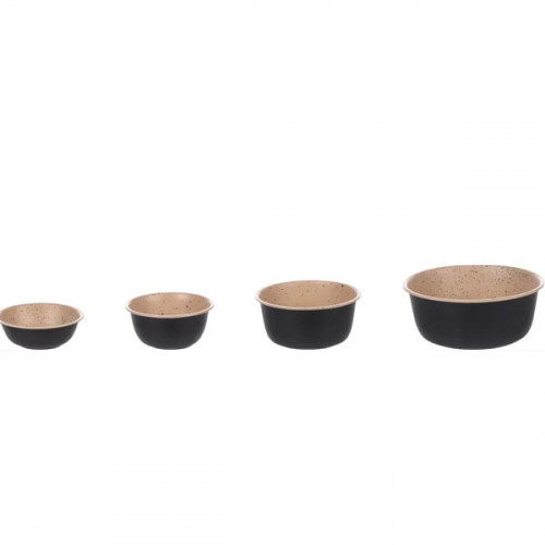 Миска для корма и воды DIMI, черная (15,7см / 1930мл)