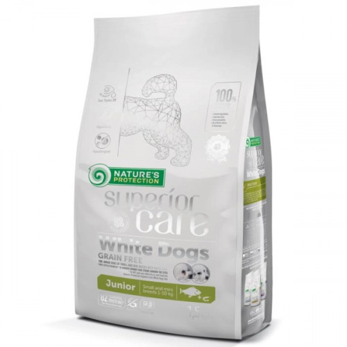 Nature's Protection Superior Care White Dogs GF Small and Mini Junior - White fish & krill
