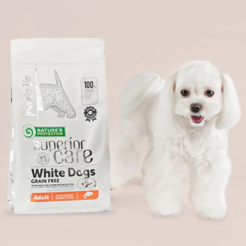 Nature's protection Superior Care White Dogs GF Small and Mini Adult - salmon