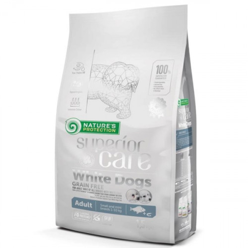 Nature's protection Superior Care White Dogs GF Small and Mini Adult - white fish