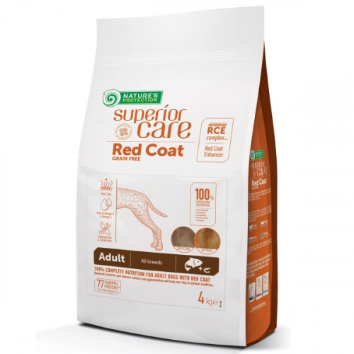 Nature's Protection Superior Care Red Coat GF All breeds Adult - salmon