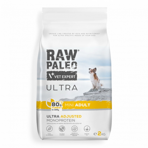 VetExpert ULTRA Raw Paleo TURKEY DOG Adult Mini