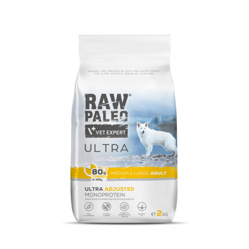 VetExpert Raw Paleo Ultra Medium & Large Adult Turkey