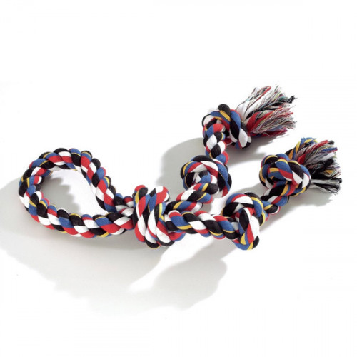 Camon Игрушка - веревка хлопчатобумажная с ручкой и узлом  (43 см)