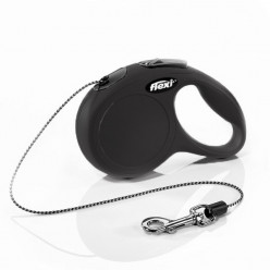 Поводок-рулетка Flexi New Classic - cord, черная XS (3м) 