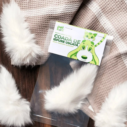 PetCafe - сухой хвост кролика (игрушка) 1шт