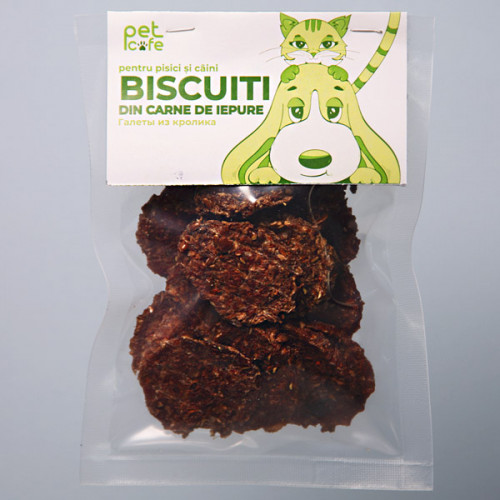 PetCafe - галеты из мяса кролика 50г 