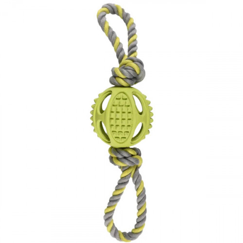 Игрушка - мяч DRURY с 2 узлами, лаймовый цвет (25,5 см)