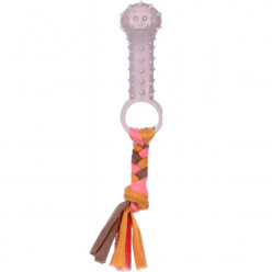 Игрушка - косточка с лентой Bunty Bone, темно-коричневая (20см)