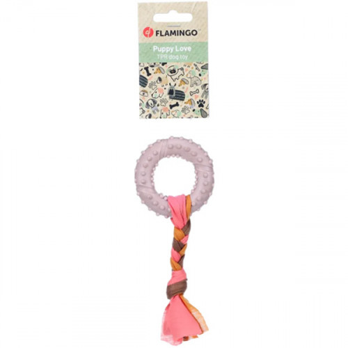 Игрушка - TPR круг с лентой Bunty, темно-серый (17см)