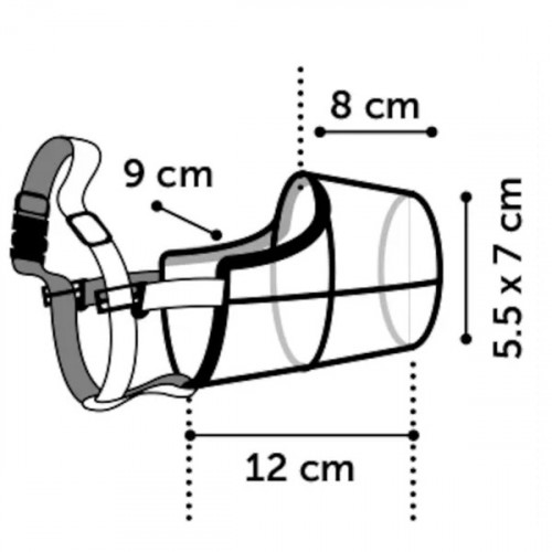 Намордник MUZZLE SILAS, черный L