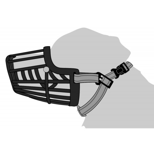 Намордник MUZZLE SILAS, черный ХХL