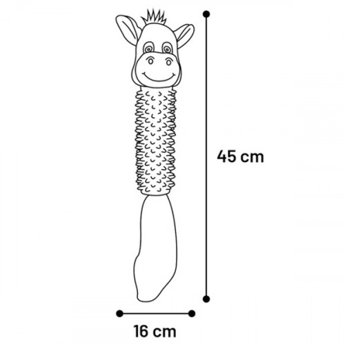Игрушка мягкая разноцветная ZAVA, корова/лошадь/осёл (45см)