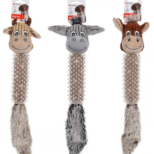 Игрушка мягкая разноцветная ZAVA, корова/лошадь/осёл (45см)