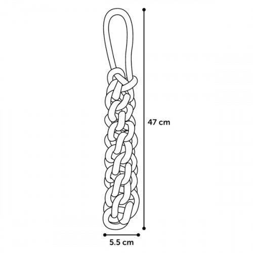 Игрушка-пустышка VOKAS для перетягивания, красная S (47см)