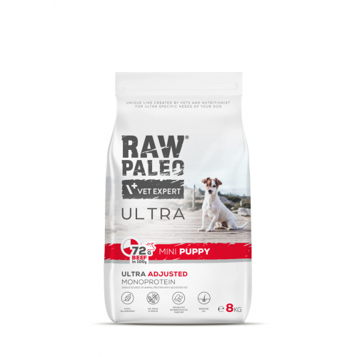VETEXPERT RAW PALEO ULTRA MINI PUPPY BEEF