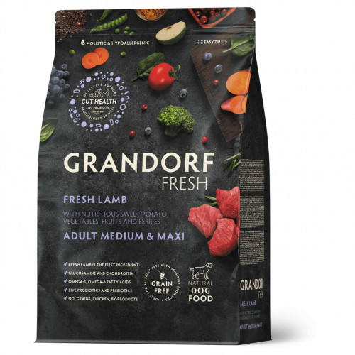 GRANDORF Fresh Lamb Adult Medium&Maxi