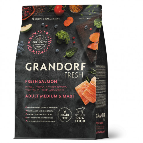 GRANDORF Fresh Salmon Adult Medium&Maxi