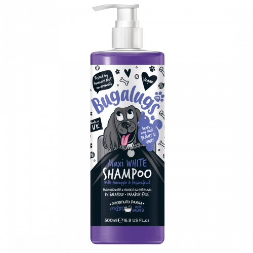 Bugalugs Отбеливающий шампунь для собак Maxi White с ананасом и маракуйей