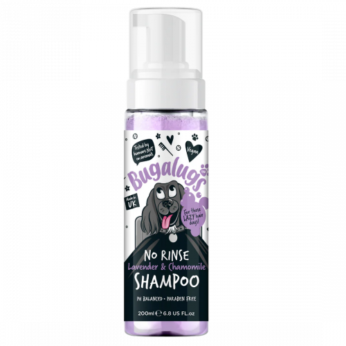 Bugalugs Несмываемый шампунь для собак с лавандой и ромашкой.