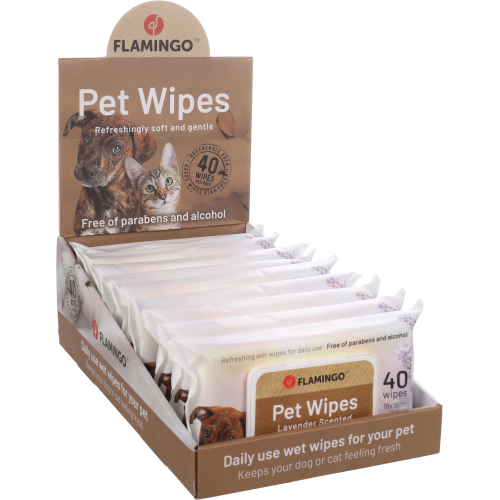 Flamingo Салфетки для ухода Reini с ароматом лаванды 