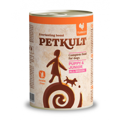 Консерва Petkult Puppy & Junior Turkey с индейкой