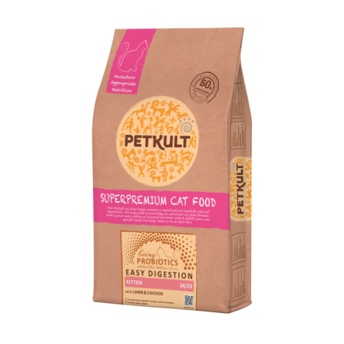 Petkult Probiotics Kitten с ягненком и курицей