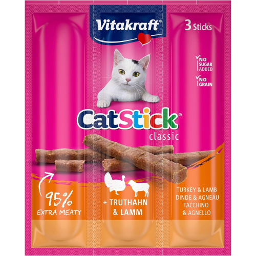 Vitakraft CatStick Лакомства для кошек с ягненком и индейкой