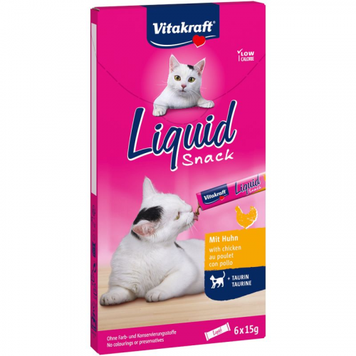 Лакомство для кошек Vitakraft Liquid - Chicken and Taurine