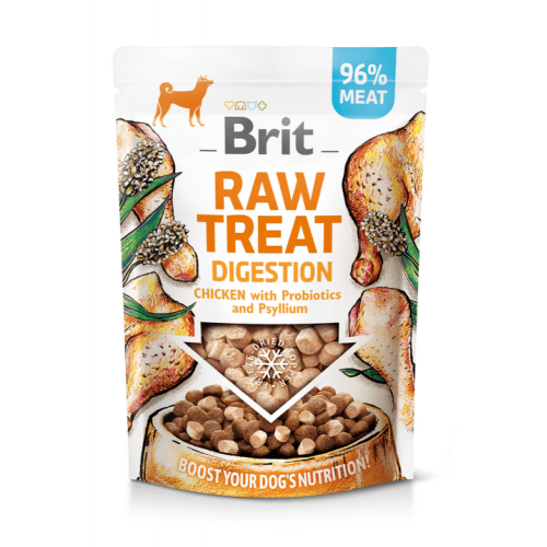 Brit Dog Raw Treat freeze-dried Digestion Лакомства для поддержания пищеварения у собак