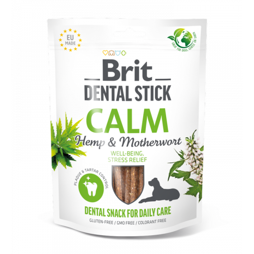 Brit Dog Dental Stick Calm Лакомства с успокаивающим действием для собак (7 палочек)