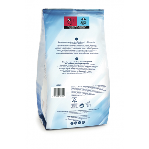 Camon Очищающие салфетки с ароматом детской присыпки 100шт