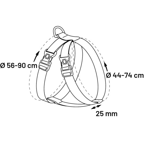 Шлея dOG SAFETY ЧЕРНЫЙ XL