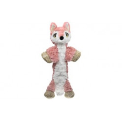 kong® toy low stuff  розовая лиса