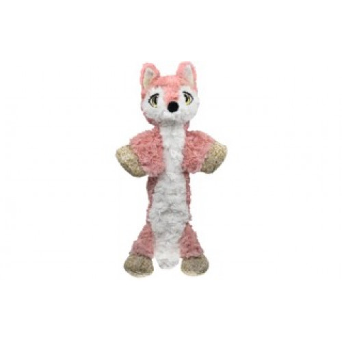 kong® toy low stuff  розовая лиса