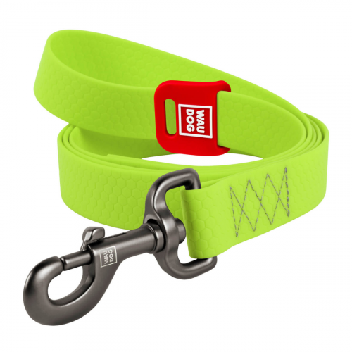 Поводок WAUDOG Waterproof, водостойкий, цвет салатовый S 3,05 м