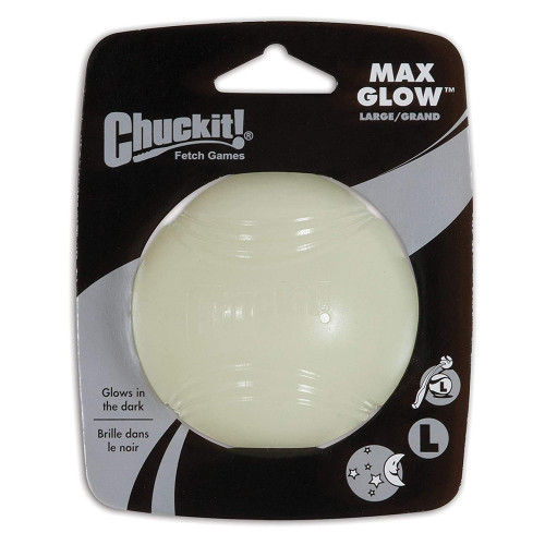 Мяч chuckit max glow флуоресцентный L (7 см)