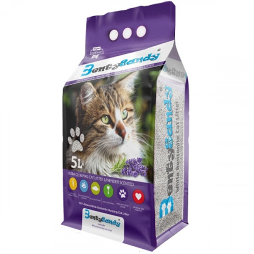 Наполнитель  BentySandy с запахом лаванды