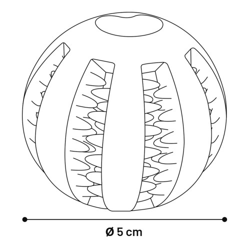 ИГРУШКА ИЗ РЕЗИНЫ WAYLEN ДЛЯ ЗУБНОГО ЗДОРОВЬЯ  (5 см)