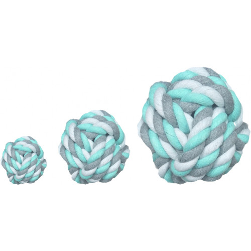 ИГРУШКА JIM УЗЕЛЬЧАТЫЙ МЯЧ, МЯТНО-ЗЕЛЕНЫЙ (5,5 см)