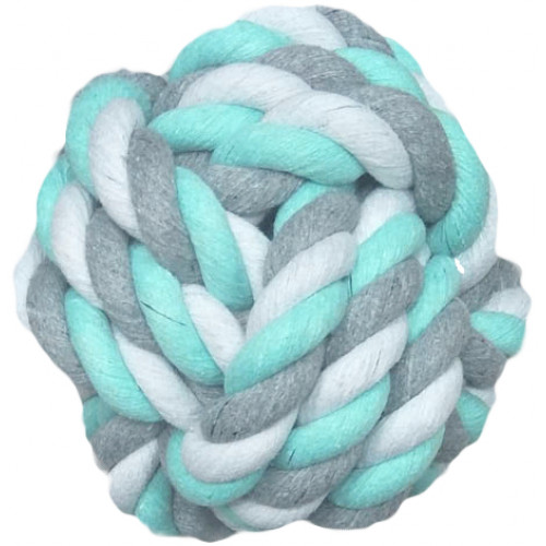 ИГРУШКА JIM УЗЕЛЬЧАТЫЙ МЯЧ, МЯТНО-ЗЕЛЕНЫЙ (5,5 см)