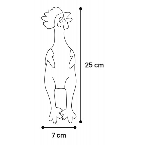 ИГРУШКА латексная JASPER КУРИЦА (25 см)