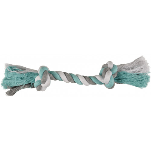 ИГРУШКА JIM ВЕРЕВКА С 2 УЗЛАМИ, МЯТНЫЙ ЗЕЛЕНЫЙ M (31 см)