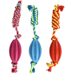 ИГРУШКА WAYLEN веревка с овальным мячом (с зубцами) (38 см)