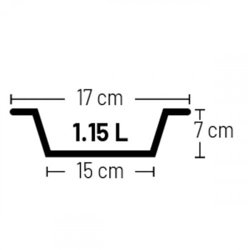 Миска для корма и воды Lora, круглая, черная & серебристая (15см / 1150мл)